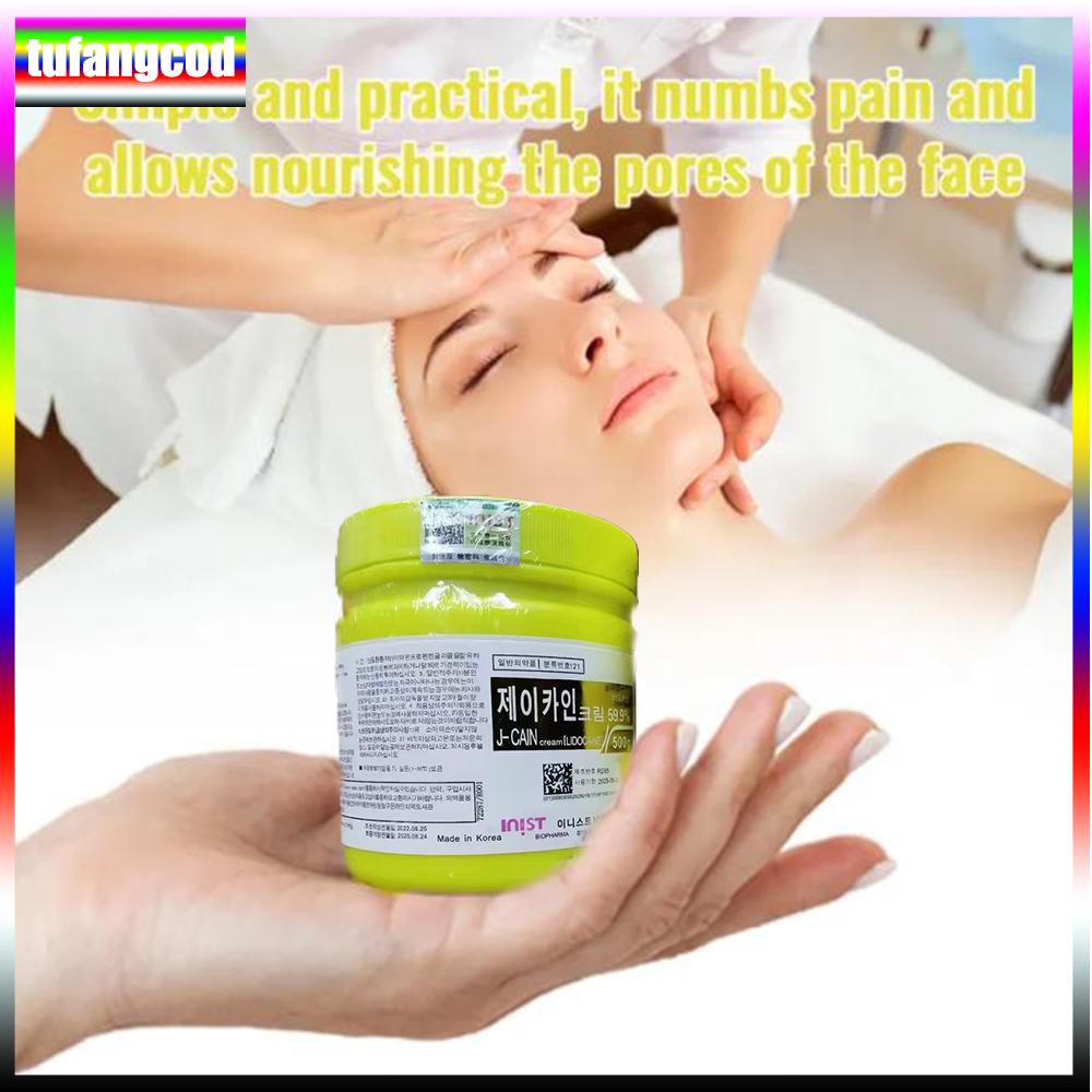 Tufangcod 500 г анестетик для татуировки, быстро вызывающий онемение кожи, 59,9% желтый крем, полуперманентный