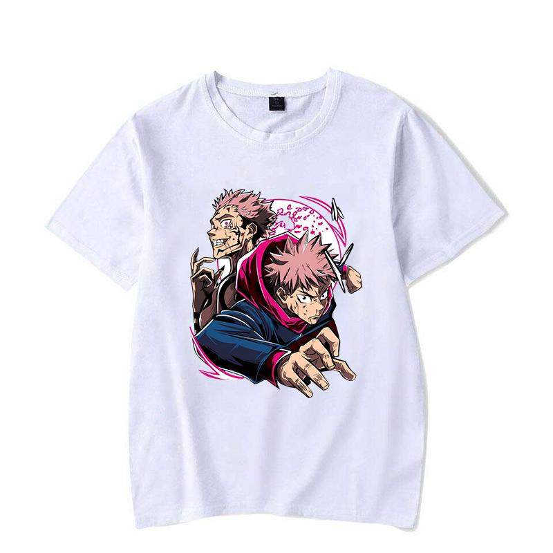 New Itadori Yuji Ryomen Sukuna Print T Shirt Unisex Casual Short Sleeve T-shirt Women Men Fashion Anime Graphic Print Tops Tees