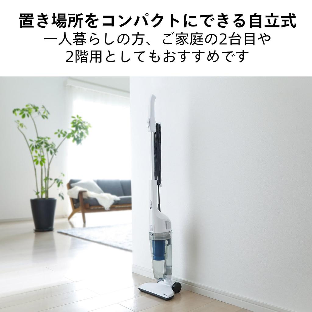 Twinbird Vacuum Cleaner Cyclone Stick Cleaner Cord Type Handy Lightweight 2WAY Powerful Free Standing White TC-EA35W