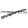 3D Overfinch Hood Tailgate Emblem Badge Sticker For Range Rover Engine Cover Rear Trunk Letter Decal