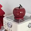 Ceramic Red Fruit Toothpick Dispenser Dental Floss Toothpick Holder Home Office Restaurant Kitchen Desktop Toothpick Organizer Container