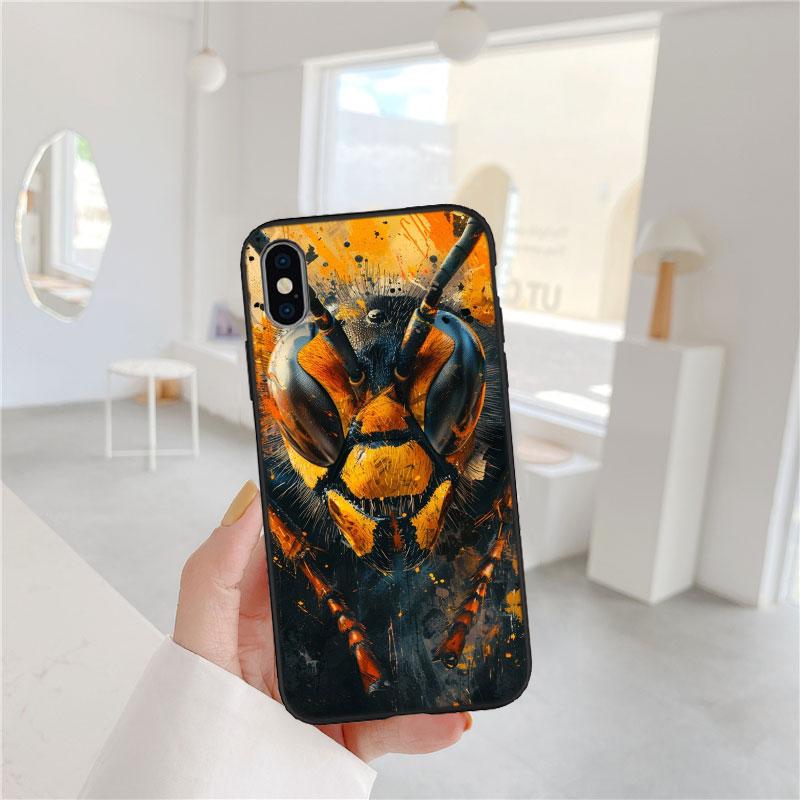 PP6 Художественные Пчелы Мультяшный Мягкий Чехол для Телефона для Samsung Galaxy S20 S21 S22 Ultra FE + Plus A21S A22 A24 A25 A26 A30 A30S A31