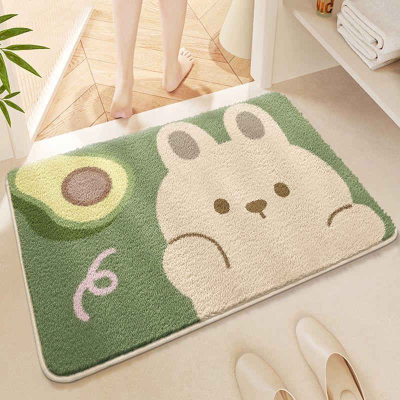 Впитывающий коврик для ванной комнаты Милый коврик для ванной двери Грязный Нескользящий коврик Ковер для туалета Коврик для двери туалета Бытовой
