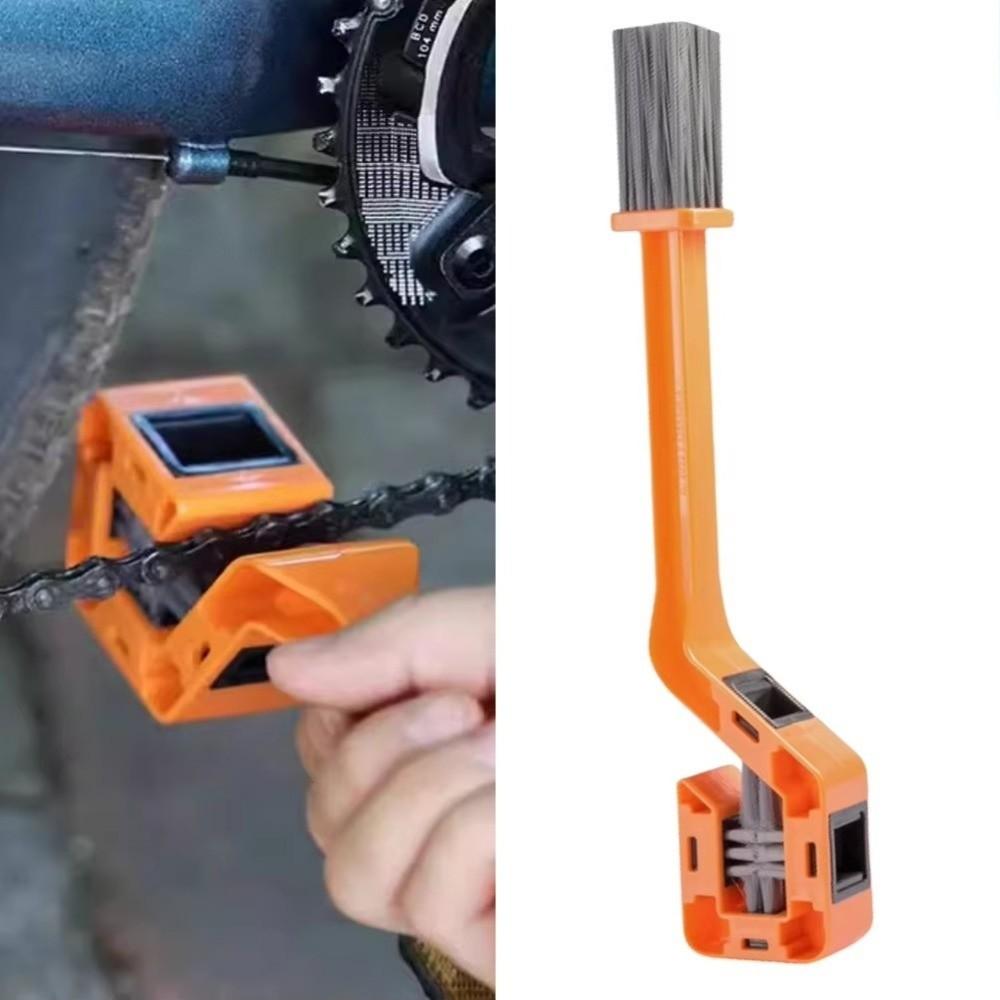 Double Head Bicycle Chain Clean Brush Multifunction Gear Cleaning Tool Motorcycle Maintenance