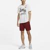 Nike Тренировочная футболка с короткими рукавами Dri-FIT с буквенным принтом, мужские топы, белые FD0135-121