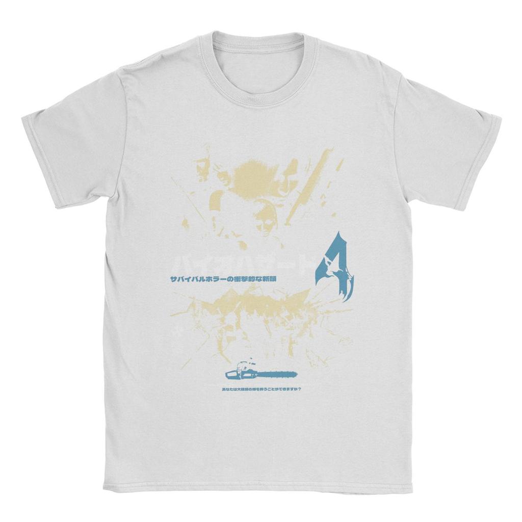 Fun Residents Evils 4 T-Shirt Men O Neck Cotton T Shirt Short Sleeve Tees Printing Clothing