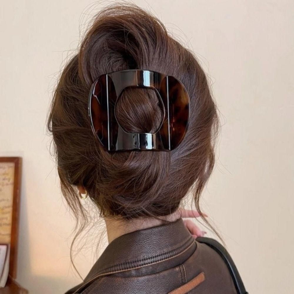 Flat Hairpin Arc Shaped Hair Barrettes New Hair Claw Clip for Women