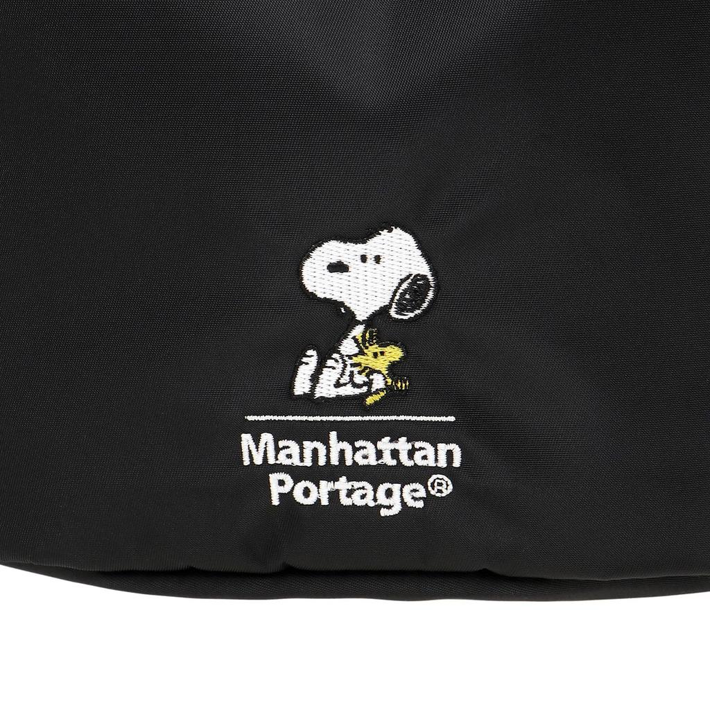 Оригинальная сумка через плечо MP2424PEANUTSFW24 George Drawstring PEANUTS FW2024 Black [Manhattan Portage] [Официальный] St.