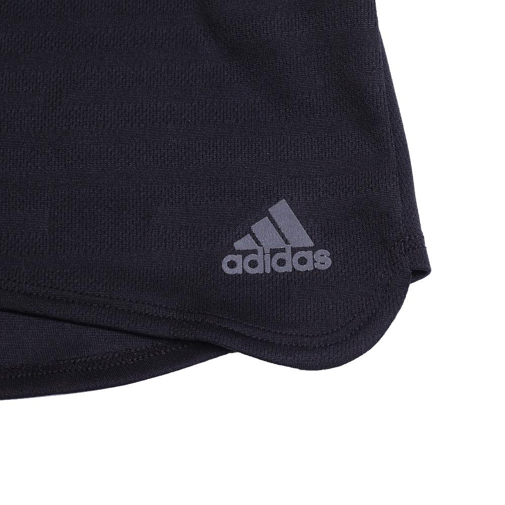 adidas Женская футболка с коротким рукавом и круглым вырезом из регулярной серии для бега, черная BP7463