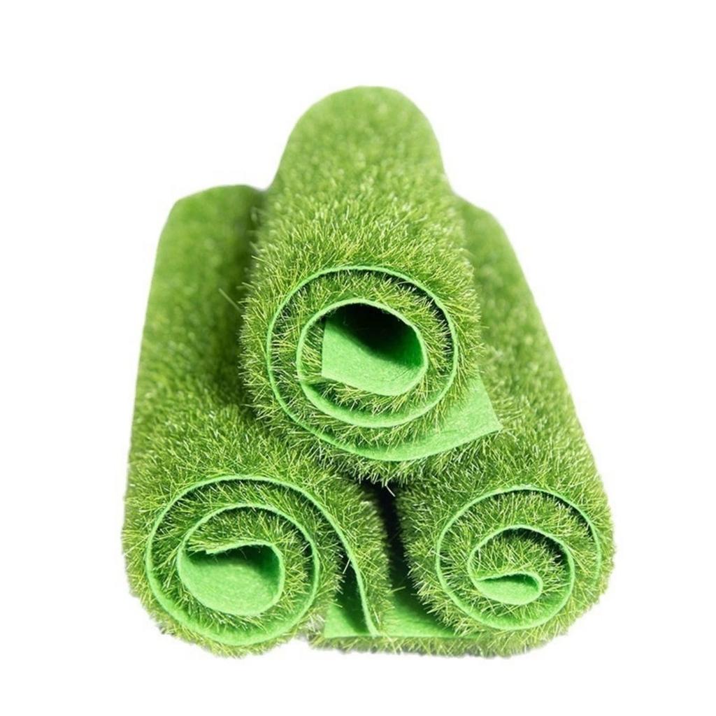 Grass Mat Realistic Artificial Grass Mat Green Fake Turf Artificial Grass Mats Decorative Turf for DIY Landscape Projects