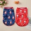 Dog Vest Christmas Clothes For Dogs Cats Costume T-shirt Funny Snowflake Print Puppy Pullover New Year Apparel Pug Pet Supplies