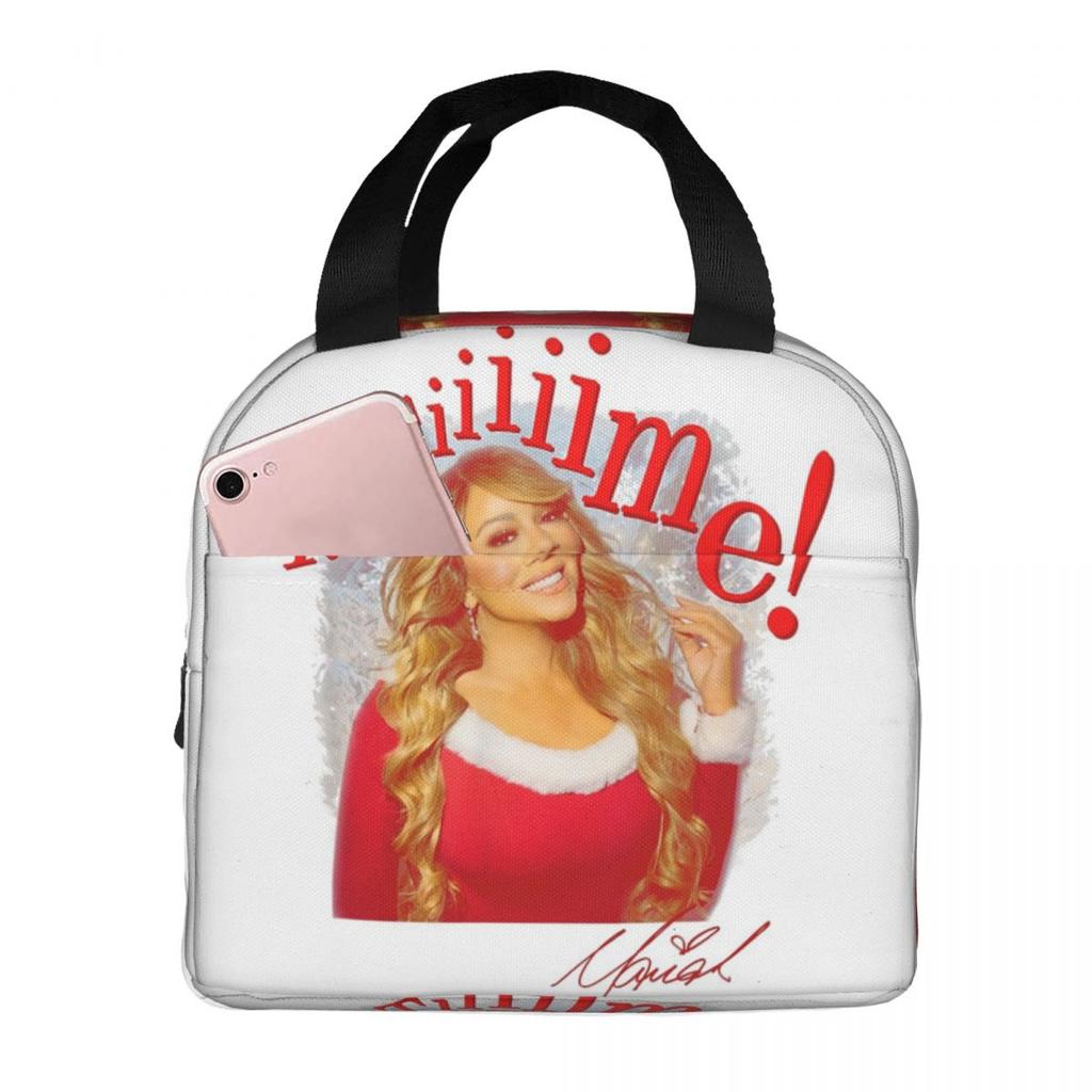 Mariah Carey Official It's Time 30th Anniversary Insulated Lunch Bag for Women Office Cooler Thermal Food Box Tote Lunch Boxes