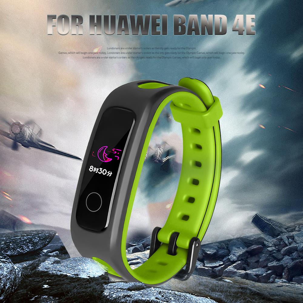 Dual Color Bracelet Colorful Soft Silicone Strap Watch Band Wrist Watchband Wristband