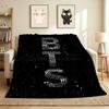 Space Guitar Flannel Blanket Throw Blanket Soft Warm Sofa Bed Camping home Decor Unique Christmas Gift C926475