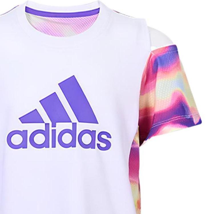 adidas Детские футболки с круглым вырезом Средние HE0037