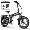 VITILAN I7 Pro 3.0 Electric Bike for Adults 750W 48V 20Ah Removable Battery,Folding Full Suspension Electric Bicycle with Hydraulic Brake