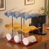 Large Capacity Wavy Multi-layer Finishing Rack Anti-Fall Water Cup Holder Cup Storage Rack  Office