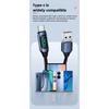 120 Вт USB A на Type C Светодиодный Цифровой Дисплей Быстрая Зарядка Кабель для Данных Нейлоновая Оплетка USB Шнур для Зарядки Type C на Type C PD 6A USB Кабель