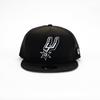 New Era 9FIFTY BLACK & WHITE Mesh Cap Snapback NBA San Antonio Spurs