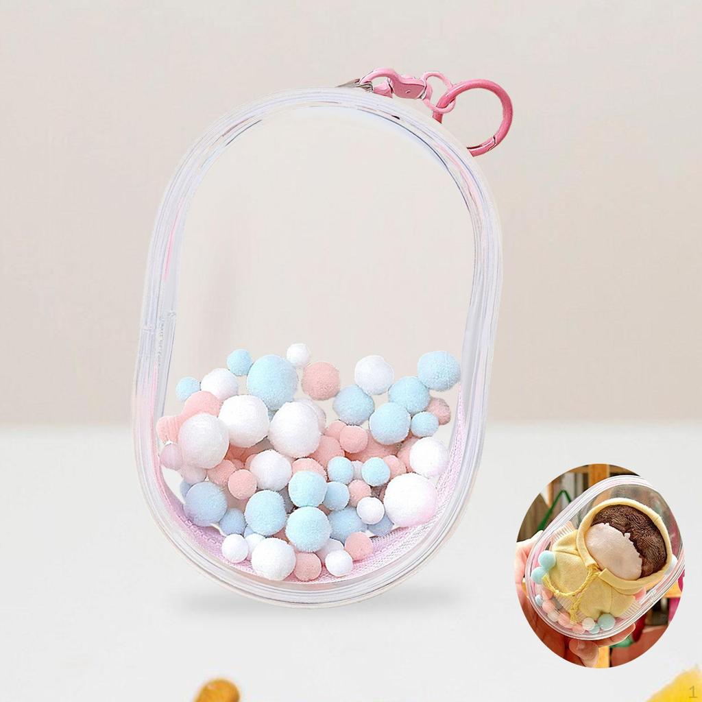 Clear Figure Display Bag, PVC Doll Small Storage Bag for Mini