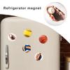 2 шт. 25 мм регби магнит на холодильник синтетическая смола украшения дома мини-футбол бейсбол волейбол микроволновая печь магнит на холодильник любители спорта