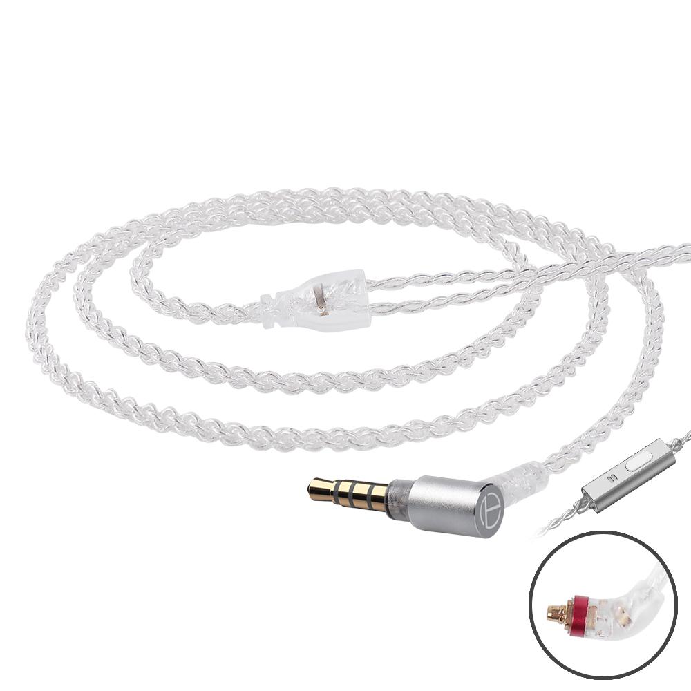 TRN Кабель A7 посеребренный кабель HIFI наушники MMCX/2Pin разъем используется для TRN V10/V20/V60 V90 TRN VX PROTA1 MT1 для KZ
