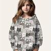 Kids Clothes Girl Hoodies Long Sleeve 3D Cute Animals Print Children Spring Fall Clothes Casual Stylish Girl Clothes Outdoor Top