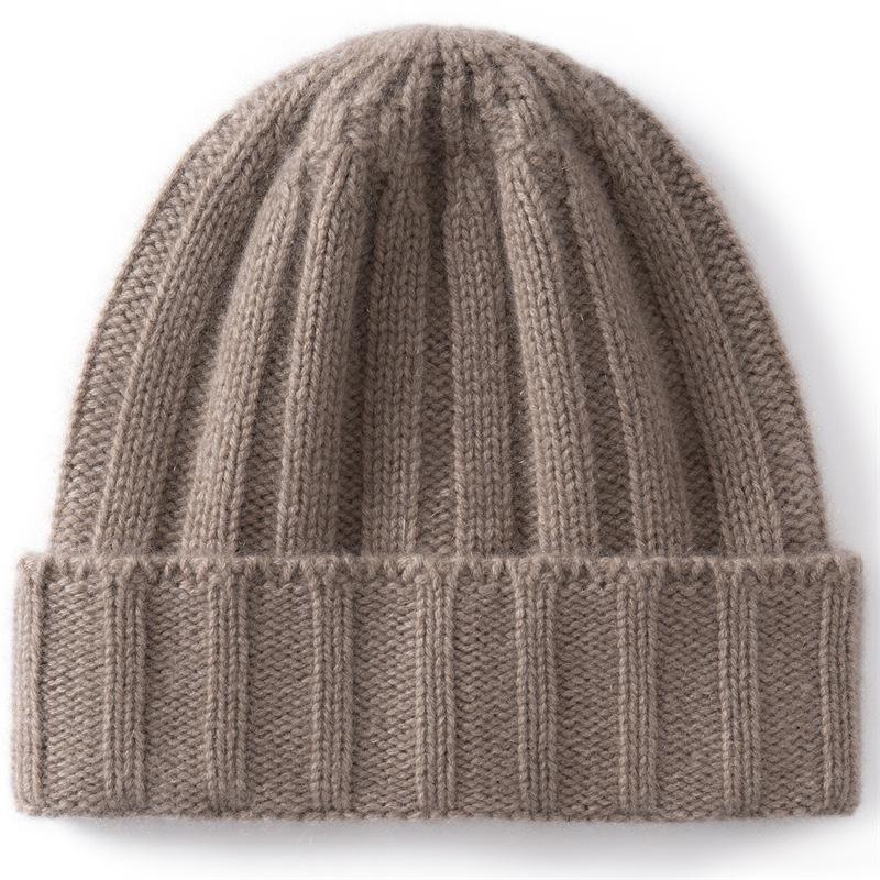 New autumn and winter cashmere thermal hat men's and women's children's versatile knitted hat outdoor riding hat cold hat headgear