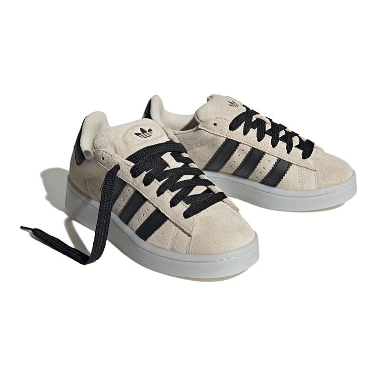 Adidas Originals Campus 00s Leather Low-Top Kids Sneakers Kids Sneakers Light-Gray HQ8572