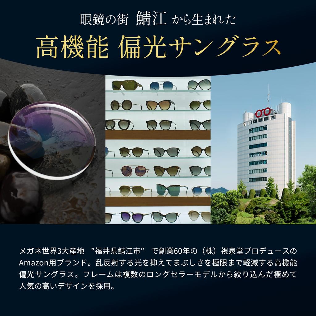 [Bokenoh] FitOver SC80-Y75 Polarized Sunglasses for Driving, Over Glasses, Sabae Planning