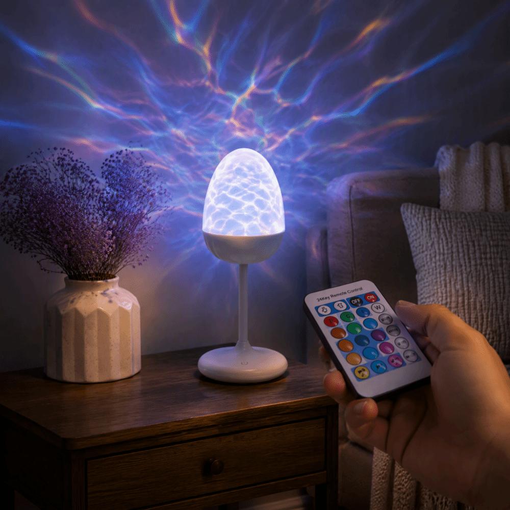 Multi-Function Night Light Ambient Lighting Projection Lamp Bluetooth Speaker Bedroom Use