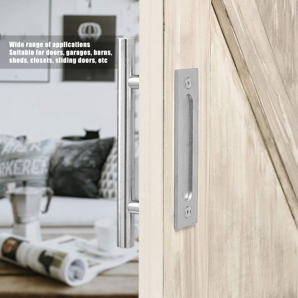 12 Inch Barn Door Handle Stainless Steel Gate Pull Handle Durable Sliding Door Handle Barn