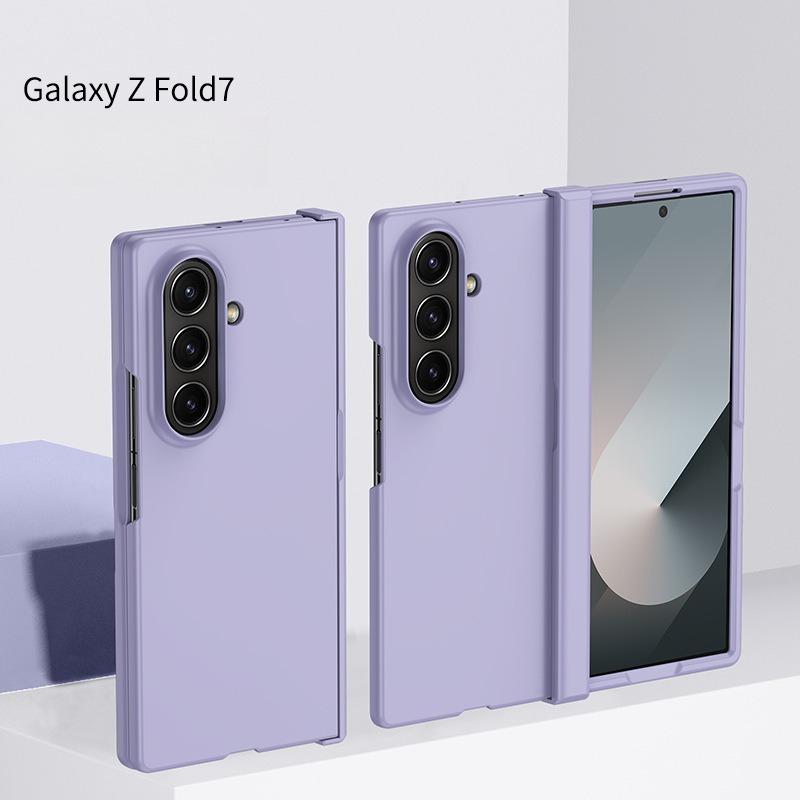 Подходит для Samsung Galaxy Z FOLD 7 Чехол из трех частей с нежной кожей Улучшенный противоударный защитный чехол