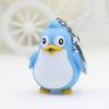Брелок со светодиодным фонариком в виде забавного животного-пингвина, брелок со звуком и светом, детская игрушка