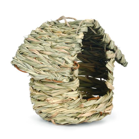 Подвесной скворечник ручной работы из натуральной травы, подвесная птичья хижина, домик, птичье укрытие для использования в помещении, на открытом воздухе, в саду, во внутреннем дворике, на дереве