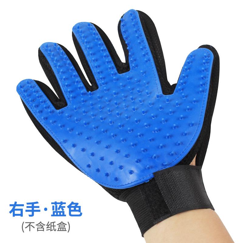 Rubber pet grooming gloves for removing loose fur, pet hair removal brush, cleaning scraper, cat pet hair brush, 5-pack.