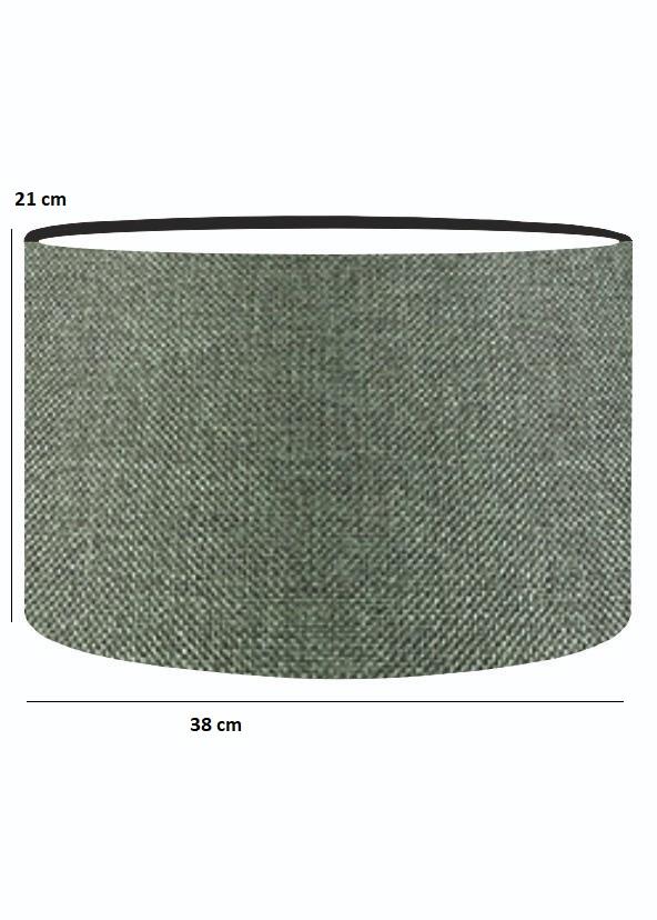 Практичная сменная головка торшера цвета хаки, зеленая ткань