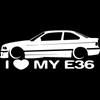 J14# I Love My BMW E46 E36 Car Stickers Decal Car Accessories Decoration