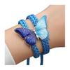 Браслет-бабочка ручной работы Традиционные техники вязания Регулируемый браслет Значимый подарок Аксессуар для запястья