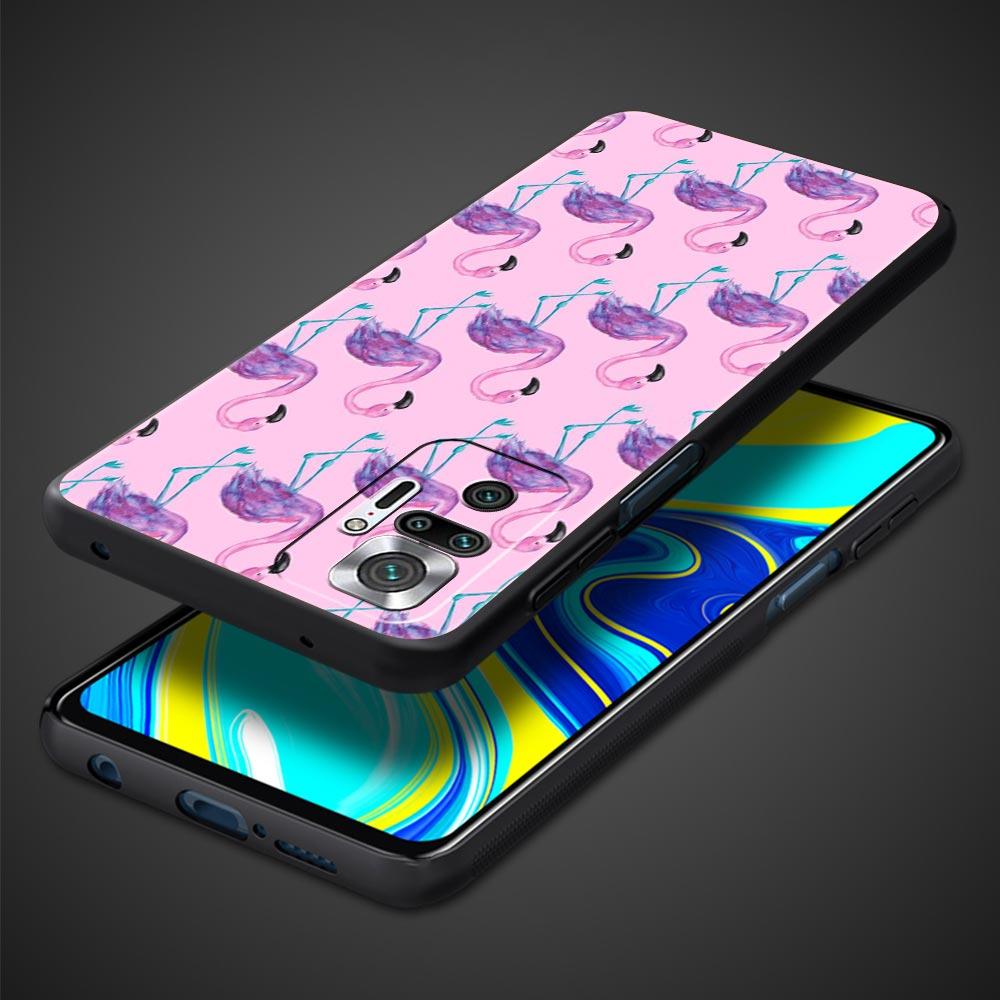 For Redmi 10C Cases Funda Pink Red Flamingo Phone Case For Xiaomi Redmi Note 12 11 9S 9 8 10 Pro Plus 7 9T 8T 9C 9A 8A Cover