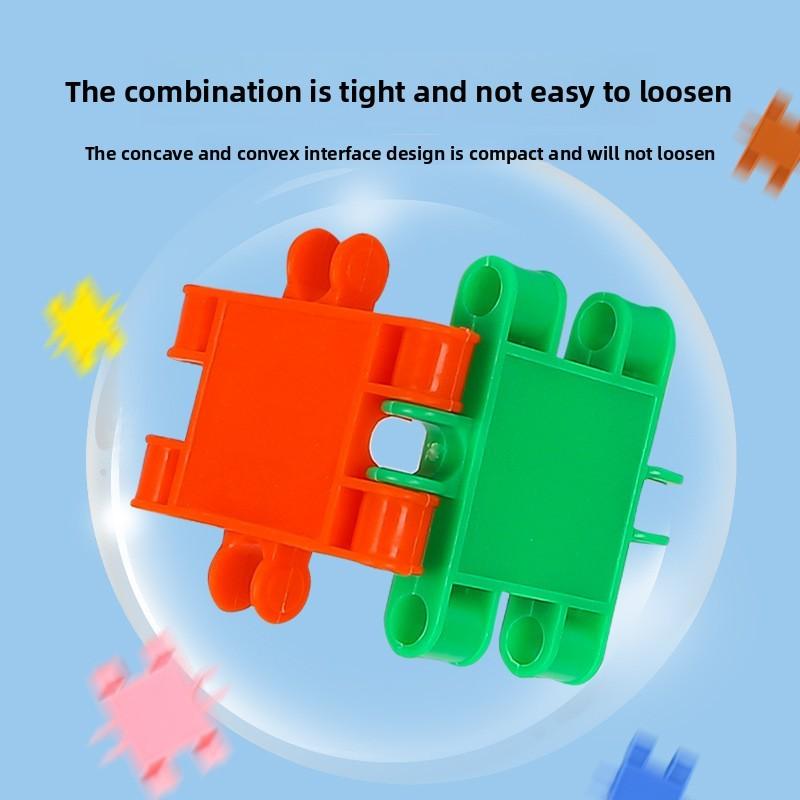 With Plastic Blocks For Toddler Learning And Development