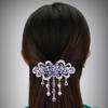 Beautiful Non-Slip Delicate Headdress Women Symmetrical Geometry Rhinestone Hair Barrette for Dating Clip