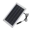 10W 18V/5V Solar Panel Dual USB Direct Current Outdoor Camping Hiking Cycling Power Bank Mobile Phone Emergency Charger Polycrystalline Solar