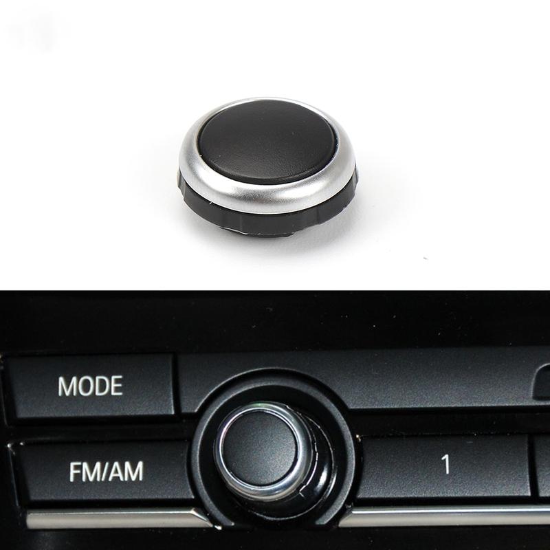 Car Interior Icon-Free Radio Knob for BMW 5/6/7 Series F02 F06 F07 F18 X5 F15 X6 F16 Auto Audio Control Button OE 63139328426-1