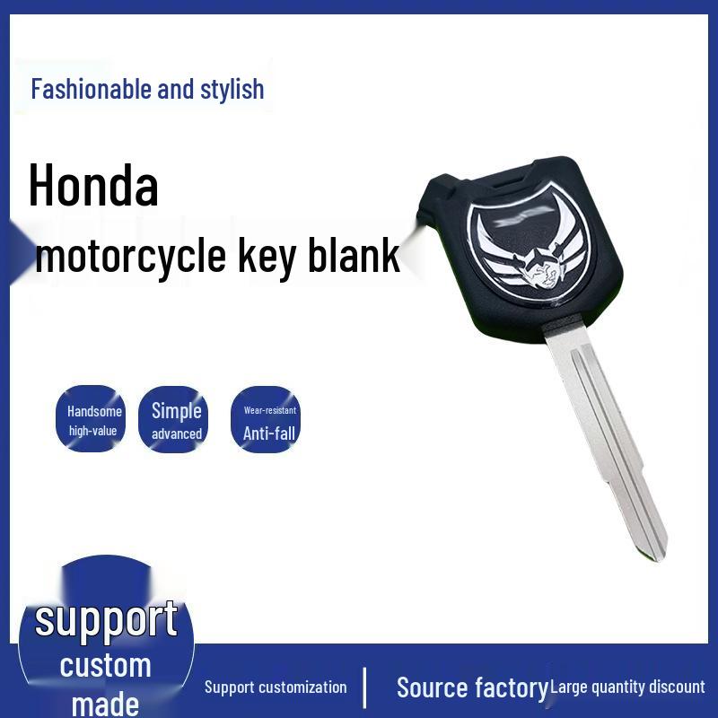 Compatible Key Blank for Honda LEAD125, AirBlade, Sky Blade, Thai Curved Blade, Youke Motorcycles
