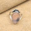 Rose Quartz Gemstone Handmade 925 Sterling Silver Jewelry Ring For Women