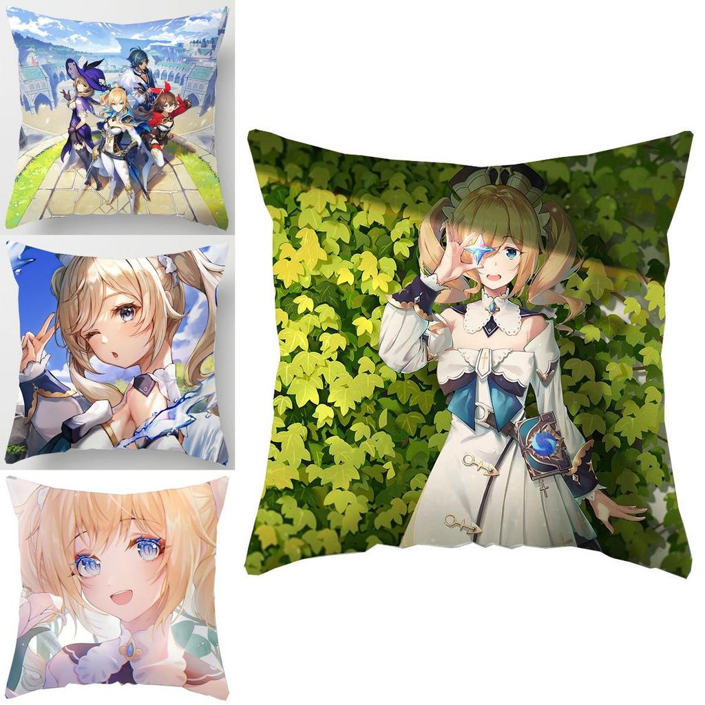 Vibrant Genshin Impact Back Support Pillow Case For Stylish Home Interiors