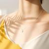 Elk Horn Necklace: Japanese & Korean Style, Women's Zircon Clavicle Chain, Christmas Fashion Jewelry