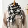 New Korean Version Scarf Men Women Autumn Winter Imitation Cashmere Scarves Thickened Lengthened Shawl Warm Fashion Tassel Scarf