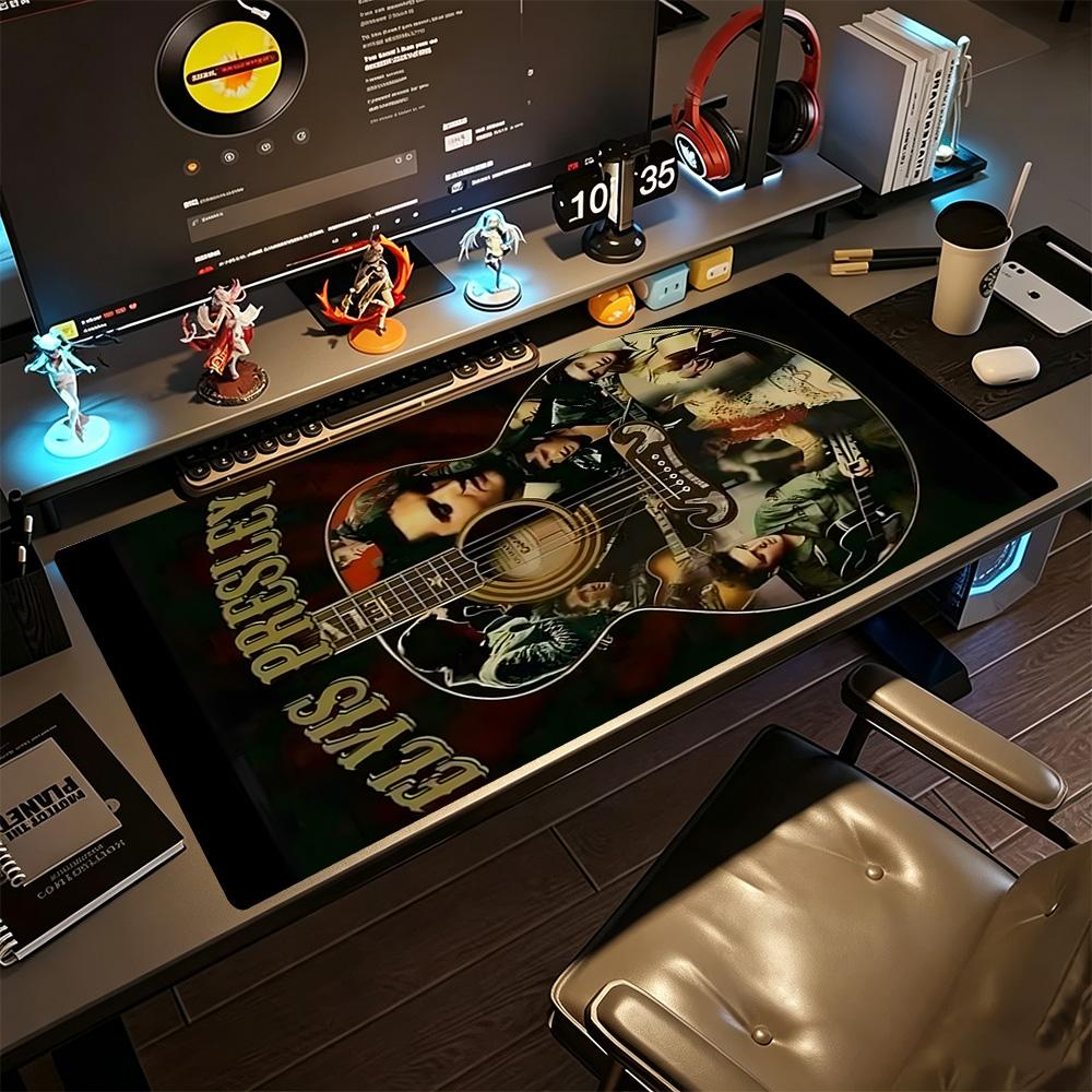 Elvis Presley Gaming Mouse Pad Gamer Mousepad Computer Desk Mat Non-Slip Rubber Base Suitable for Office Gaming PC Laptop